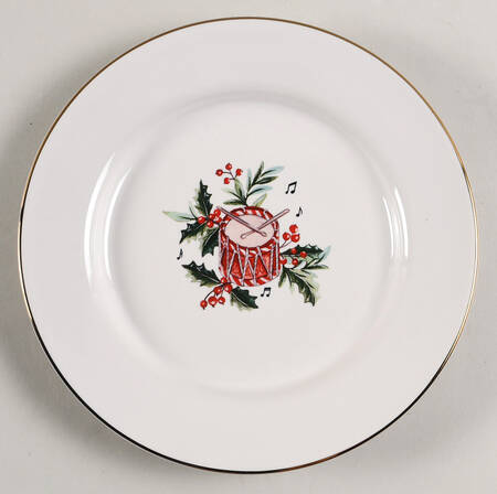 12 Days of Christmas Appetizer Plate by Pottery Barn China