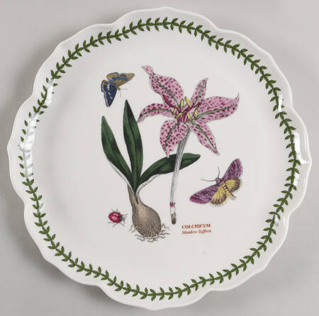 Botanic Garden Lotus Blossom 13" Round Platter