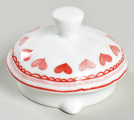 Pink Heart Lid for Teapot