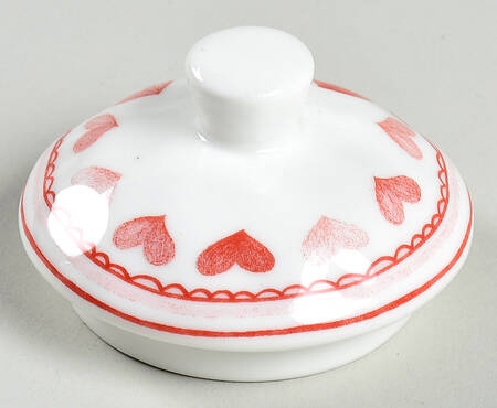 Pink Heart Lid for Sugar Bowl