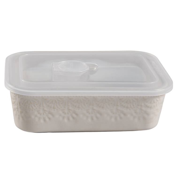 Vintage Lace 6" Rectangular Baker & Plastic Lid by Pioneer Woman