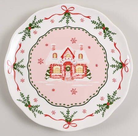 Pink Sweet Christmas Dinner Plate