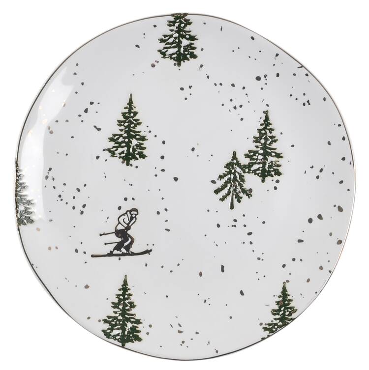 Ski Lodge Salad Plate by Potter's Studio