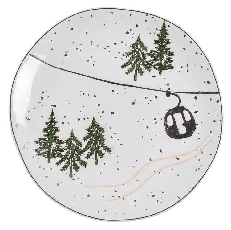 Ski Lodge Salad Plate