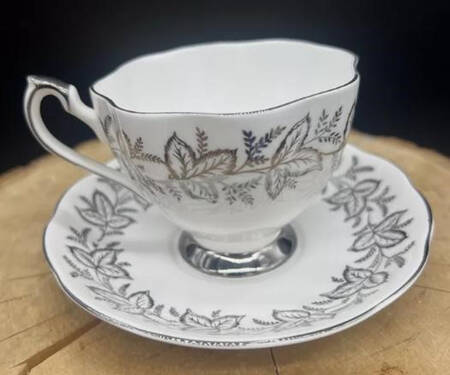 Ailsa Platinum Footed Cup & Saucer Set