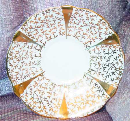 Gold Lace Saucer