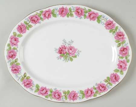 Lady Alexander Rose 12" Oval Serving Platter
