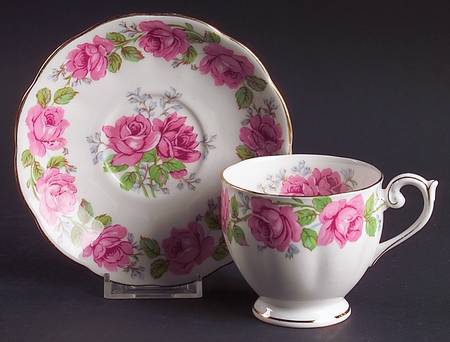 Lady Alexander Rose Footed Cup & Saucer Set