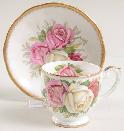 Lady Sylvia Footed Demitasse Cup & Saucer Set