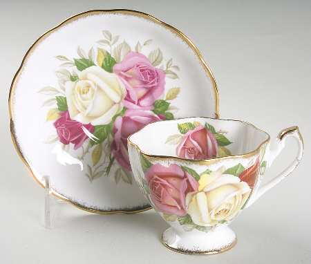 Lady Sylvia Footed Cup & Saucer Set