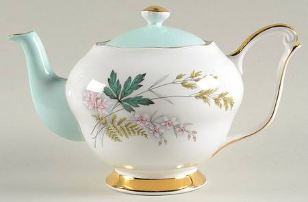 Louise (Green Center) Mini Teapot & Lid