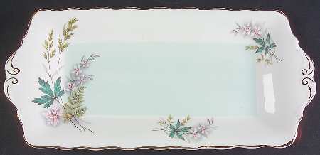 Louise (Green Center) Large Sandwich Tray