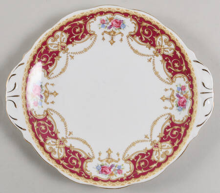 Regency Red Handled Cake Plate