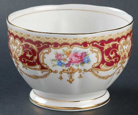 Regency Red Open Sugar Bowl