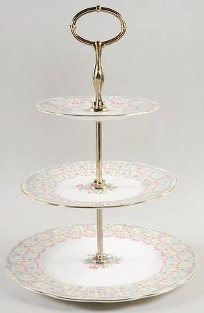 Royal Bridal Gown 3-Tiered Serving Tray (DP, SP, BB)