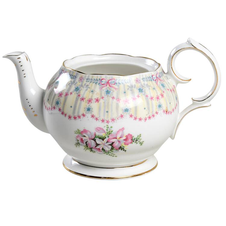 Royal Bridal Gown Teapot No Lid