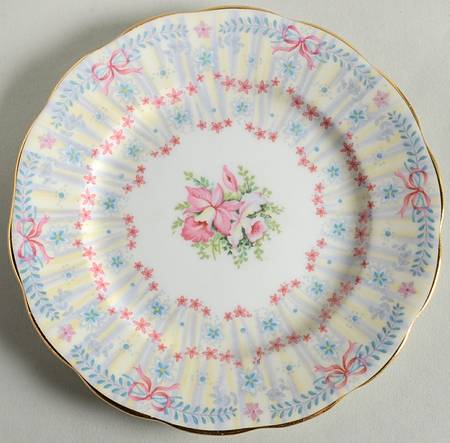 Royal Bridal Gown Bread & Butter Plate