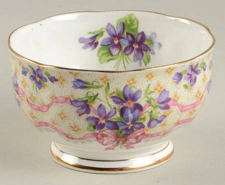 Sweet Violets Mini Open Sugar Bowl