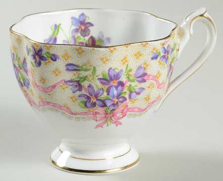Sweet Violets Footed Cup