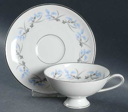 Memory Lane Footed Cup & Saucer Set
