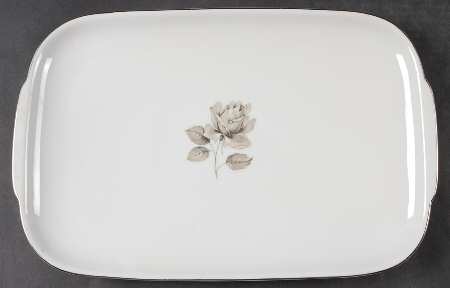 Midnight Rose 15" Rectangular Serving Platter