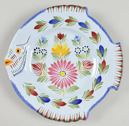 Fleuri Royal Fish Plate
