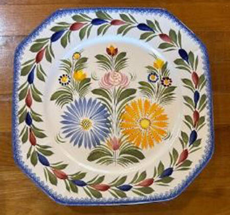 Fleuri Royal Octagonal Dinner Plate