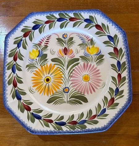 Fleuri Royal Octagonal Dinner Plate