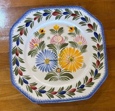 Fleuri Royal Octagonal Dinner Plate