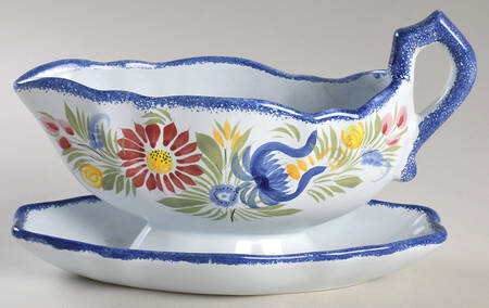 Fleuri Royal Gravy Boat with Attached Underplate