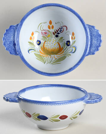 Fleuri Royal Lugged Soup/Cereal Bowl