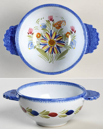 Fleuri Royal Lugged Soup/Cereal Bowl