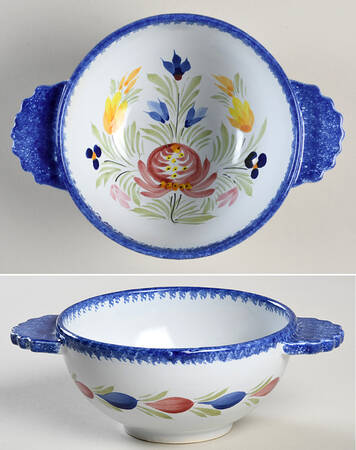 Fleuri Royal Lugged Soup/Cereal Bowl