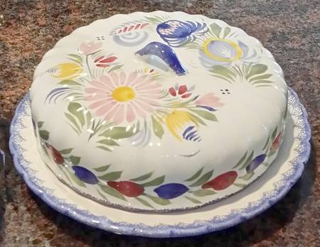Fleuri Royal Round Cheese Dish & Lid