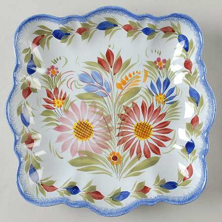 Fleuri Royal 9" Square Serving Platter