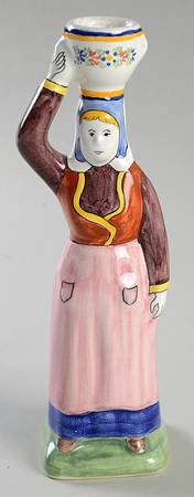 Henriot (Lady Or Man Center) Figural Candle