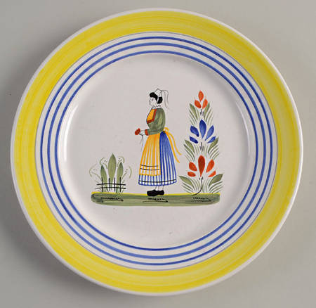 Henriot (Lady Or Man Center) Dinner Plate