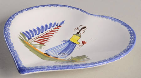 Henriot (Lady Or Man Center) Heart Shaped Dish