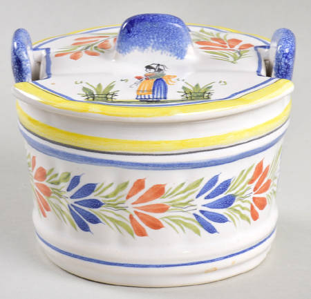 Henriot (Lady Or Man Center) Butter Tub & Lid