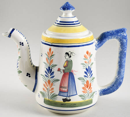 Henriot (Lady Or Man Center) Coffee Pot & Lid