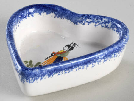 Henriot (Lady Or Man Center) Heart Shaped Dish