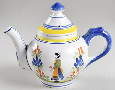 Henriot (Lady Or Man Center) Small Teapot & Lid