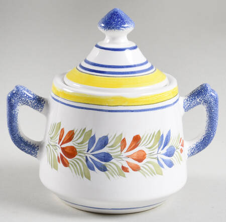 Henriot (Lady Or Man Center) Oversize Sugar Bowl & Lid