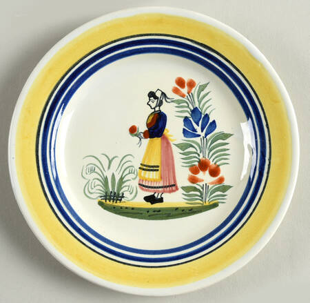 Henriot (Lady Or Man Center) Bread & Butter Plate