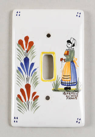 Henriot (Lady Or Man Center) Single Light Switch Cover
