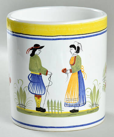 Henriot (Lady Or Man Center) Extra Large Canister No Lid