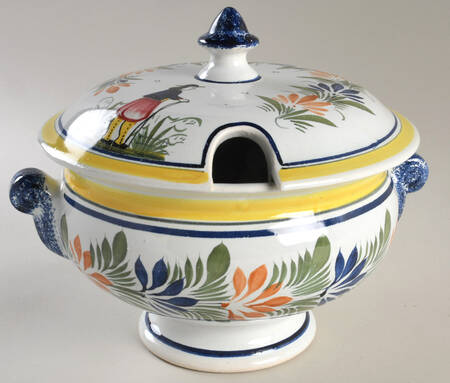 Henriot (Lady Or Man Center) Tureen & Lid