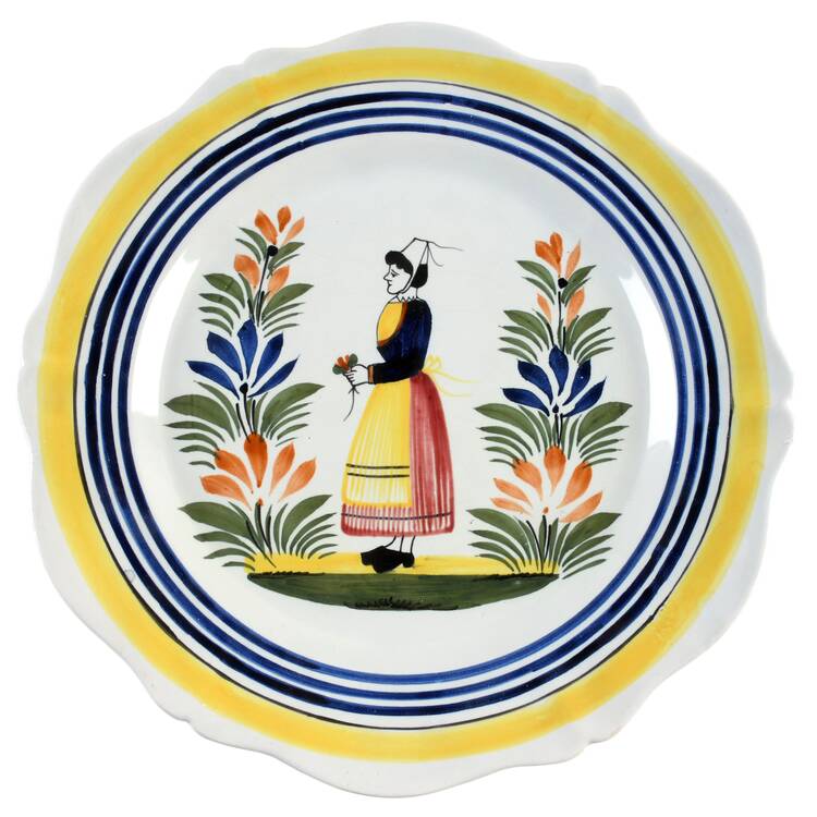 Henriot (Lady Or Man Center) 12" Wall Plate