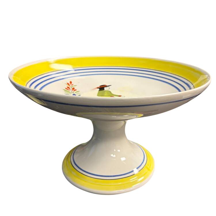 Henriot (Lady Or Man Center) Round Compote (Height X Width)