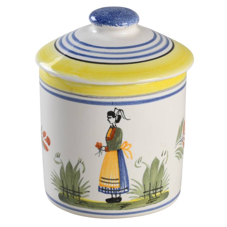 Henriot (Lady Or Man Center) Mini Canister & Lid